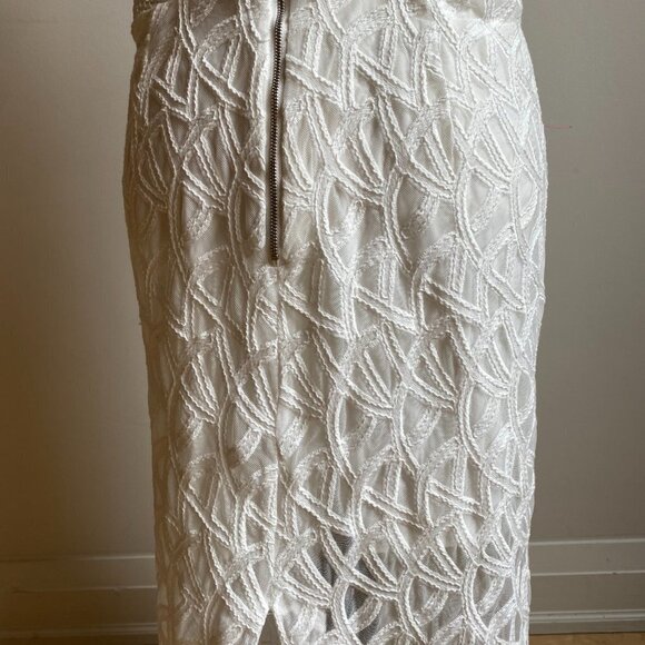 BARDOT BNWT Women Lace Cut Out Midi Dress New White - Picture 7 of 12